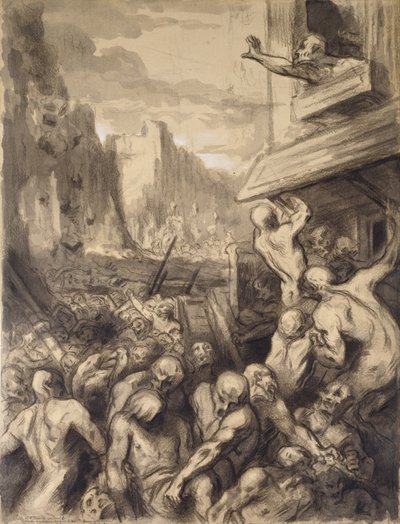 La Destruction de Sodome, vers 1850 - Honoré Daumier